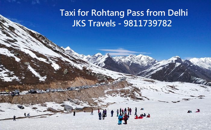 Delhi to Rohtang Pass Taxi Service